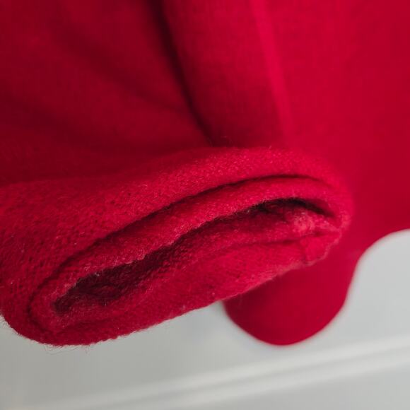 Sag Harbor Red Wool Button Front Shirt Jacket Women’s Medium Made in Australia - Picture 5 of 9